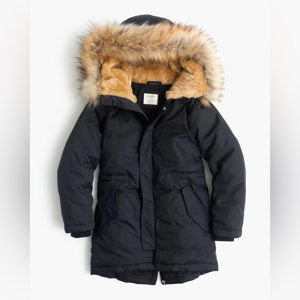 Crewcuts navy down puffer parka 8